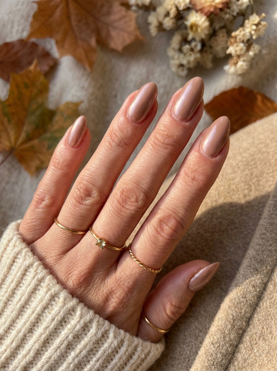 Mocha Glazed Nails als Herbst Nägel Inspiration 2026